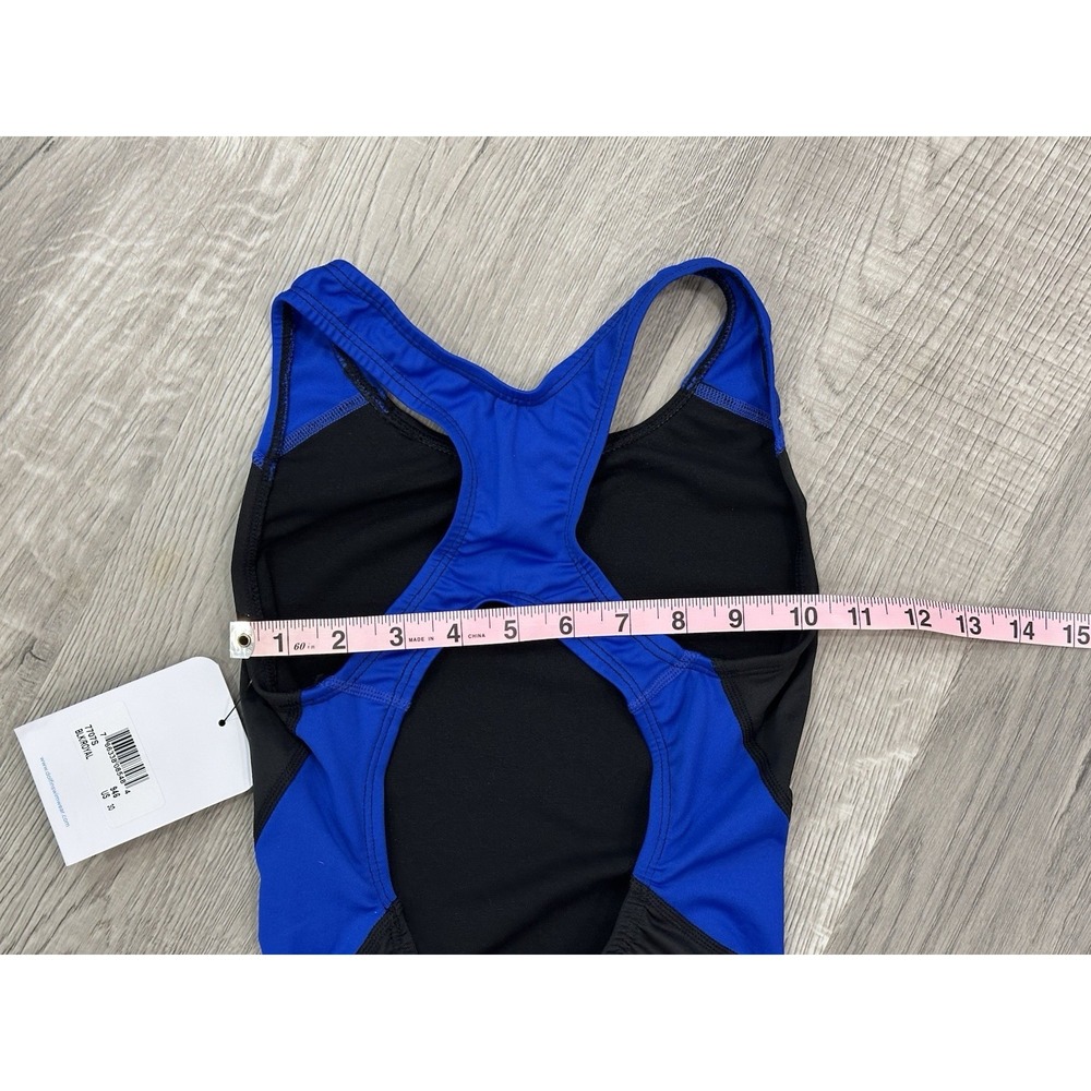 NWT Dolfin Women's Solid Performance Back One Piece Swimsuit, Size 30 (xs) Black - Picture 6 of 11